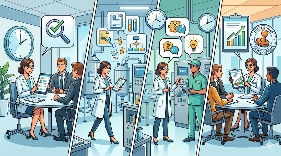 Come condurre un Audit Interno GMP: checklist, interviste, evidenze e meeting