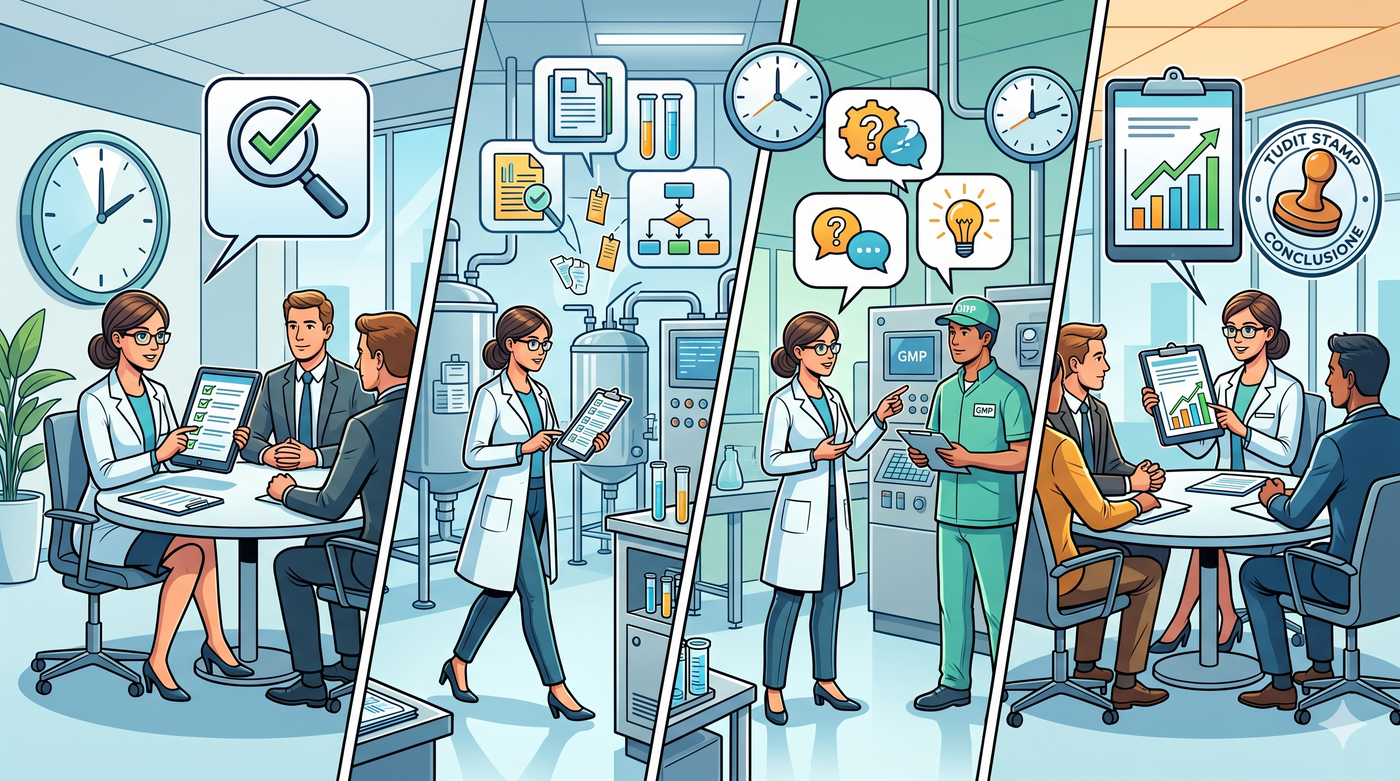 Come condurre un Audit Interno GMP: checklist, interviste, evidenze e meeting