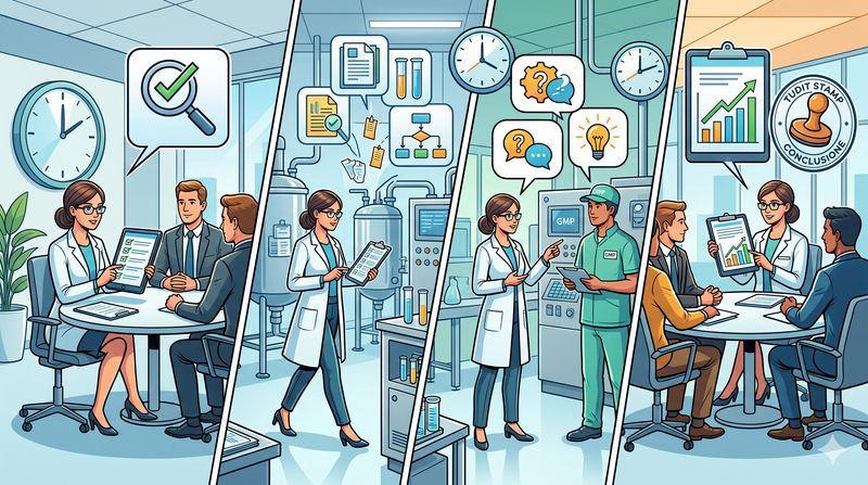 Come condurre un Audit Interno GMP: checklist, interviste, evidenze e meeting