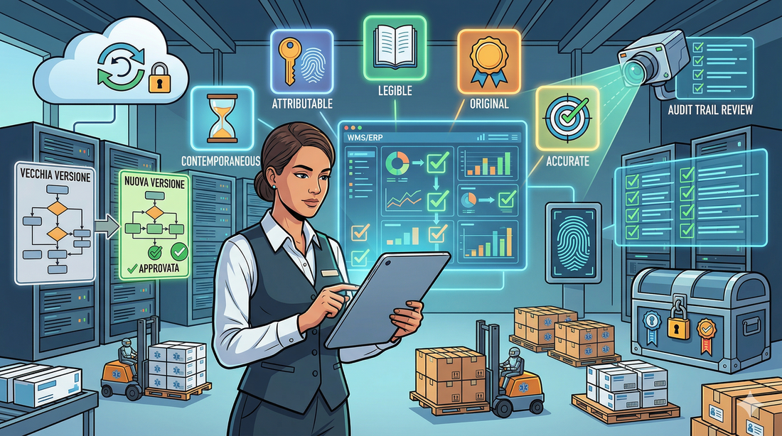 Convalida WMS in GDP: Data Integrity e Audit Trail per RP