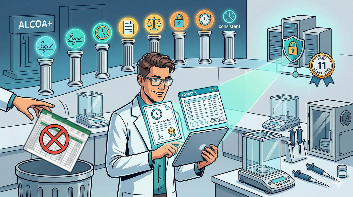 Data Integrity nelle tarature: ALCOA+, audit trail e Part 11