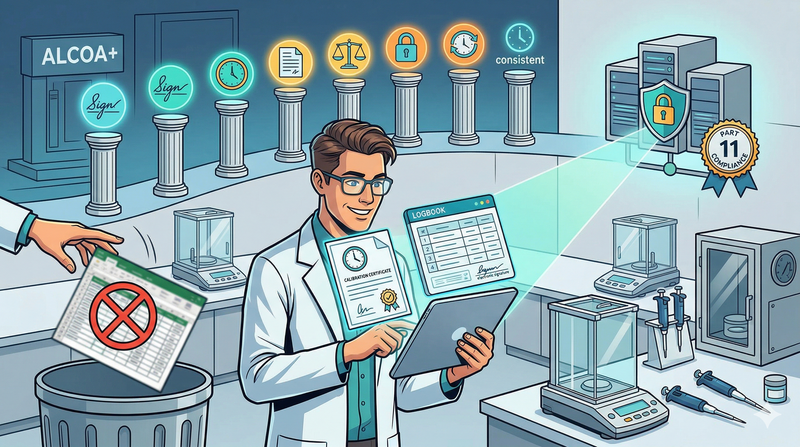 Data Integrity nelle tarature: ALCOA+, audit trail e Part 11
