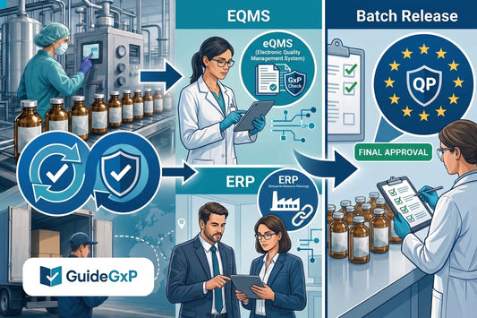 Workflow di rilascio dei lotti GMP in eQMS ed ERP: stati, autorizzazioni ed evidenze