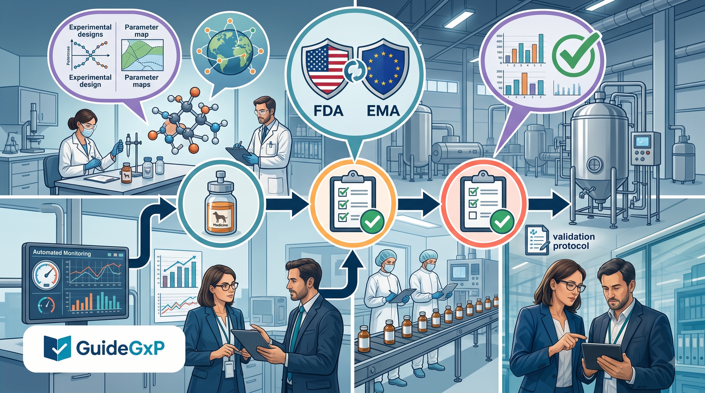 Process validation pharma: ciclo di vita, PPQ, CPV e checklist FDA/UE GMP