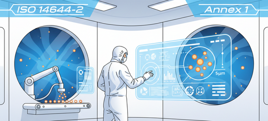 Monitoraggio Cleanroom (ISO 14644-2) e gestione 5µm (Annex 1)
