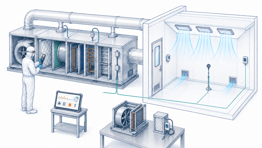 Requalification, Troubleshooting e Retrofit di Cleanroom e Sistemi HVAC GMP