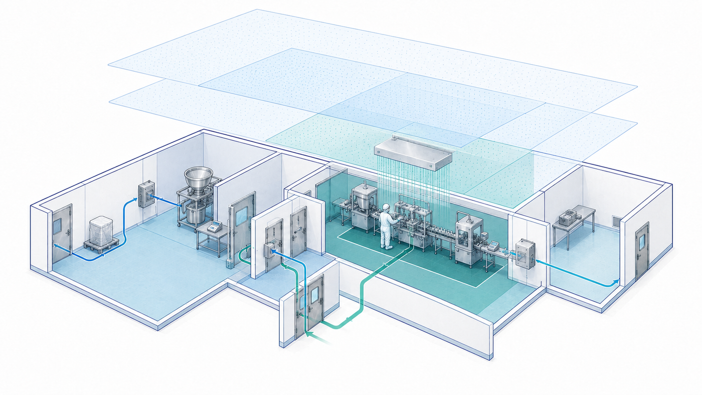 Zoning e Classification delle Cleanroom: come definire Grade, Classi ISO e adiacenze