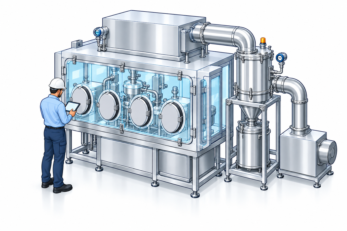 Engineers investigating a containment system and its pressure-control interfaces