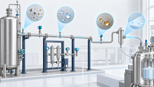 Percorso tecnico del gas dalla sorgente alla specifica di qualità al punto di utilizzo