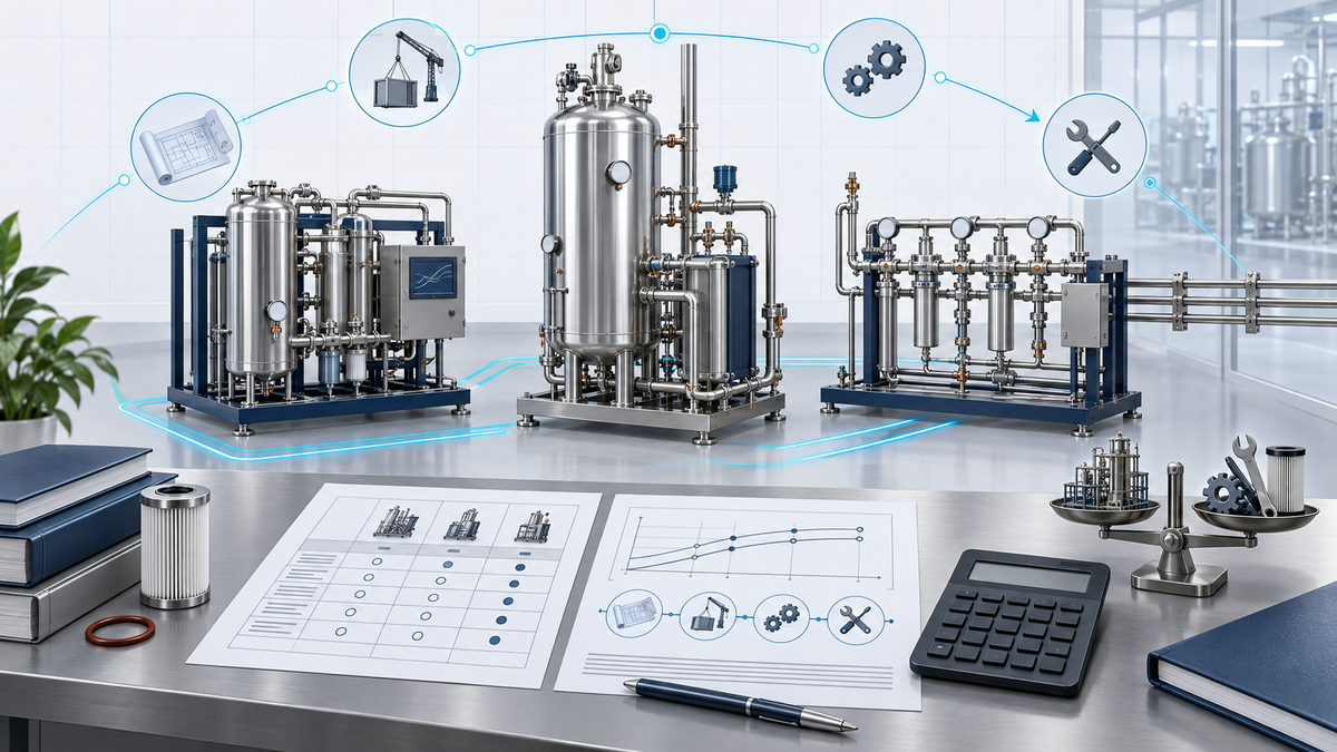 Technical comparison of critical utility equipment layouts, service components and lifecycle planning
