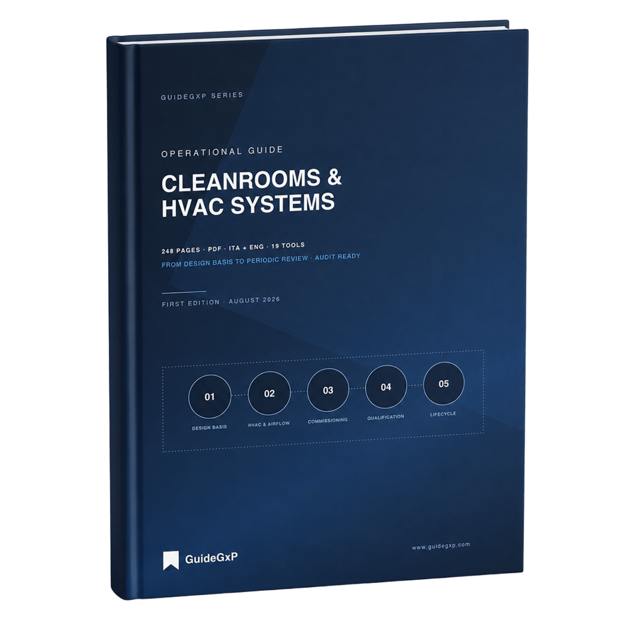 Couverture du guide opérationnel GuideGxP sur les salles propres et les systèmes HVAC en GMP, première édition