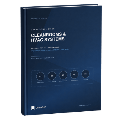 Couverture du guide opérationnel GuideGxP sur les salles propres et les systèmes HVAC en GMP, première édition