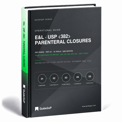 Extractables & Leachables and USP <381>/<382> for Parenterals: Qualifying the Container Closure System under USP, ICH Q3E and FDA