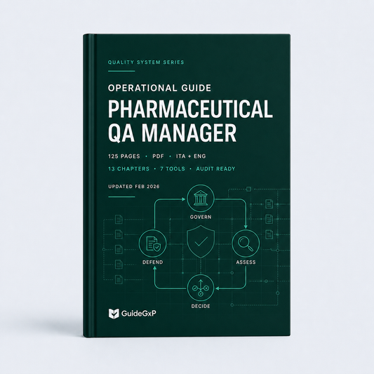 Operational Guide to the Role of the QA Manager in the Pharmaceutical Industry