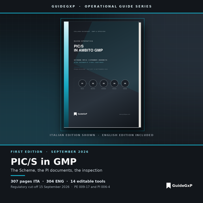 Cover of the GuideGxP operational guide to PIC/S: the Scheme, the PI documents and the inspection, first edition with toolkit