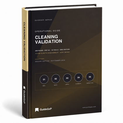 Cleaning Validation in GMP Facilities – Operational Guide to HBEL, MACO and Defensible Limits (Second Edition + Toolkit)