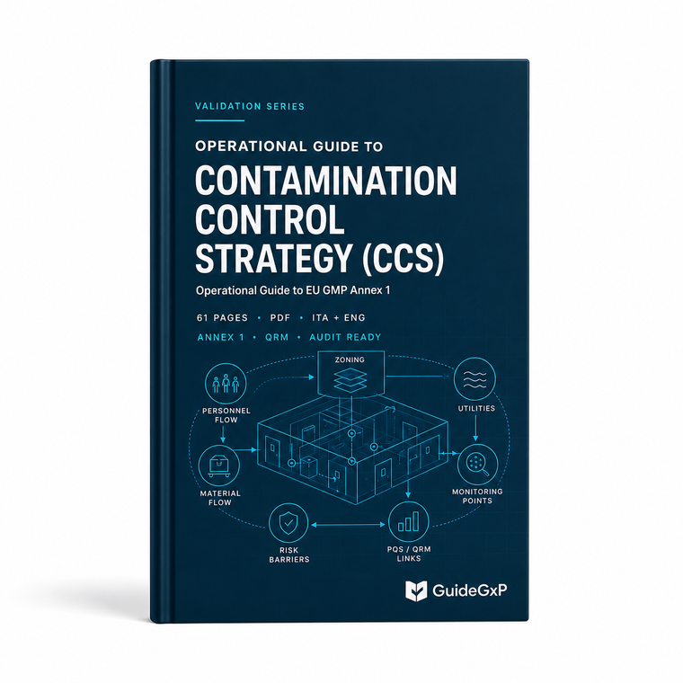 Contamination Control Strategy (CCS) – Annex 1 Operational Guide