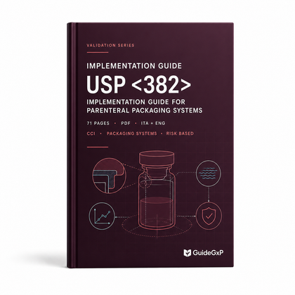 USP 382 – Guía de implementación para sistemas de cierre parenterales