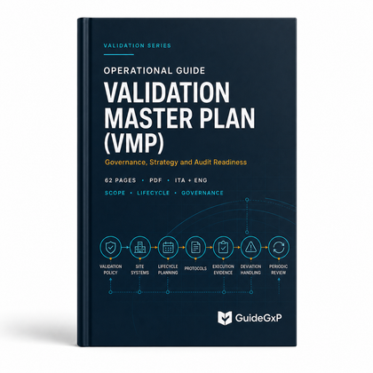 Validation Master Plan (VMP) GMP: Cómo Gobernar la Validación y Defenderla en Auditorías EMA, AIFA, FDA y PIC/S