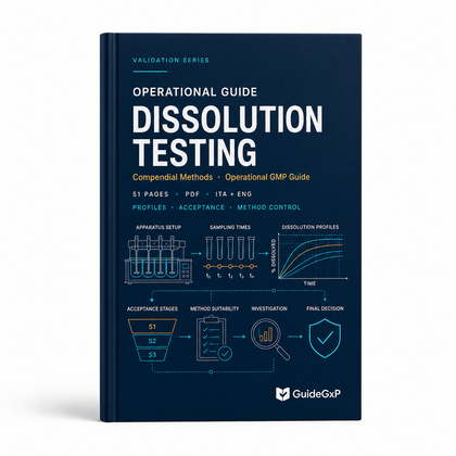 Essais de Dissolution et Méthodes Compendiales dans les Pharmacopées GMP – Guide Opérationnel Audit-Ready (USP, Ph. Eur.)