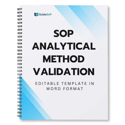 SOP Analytical Method Validation GMP