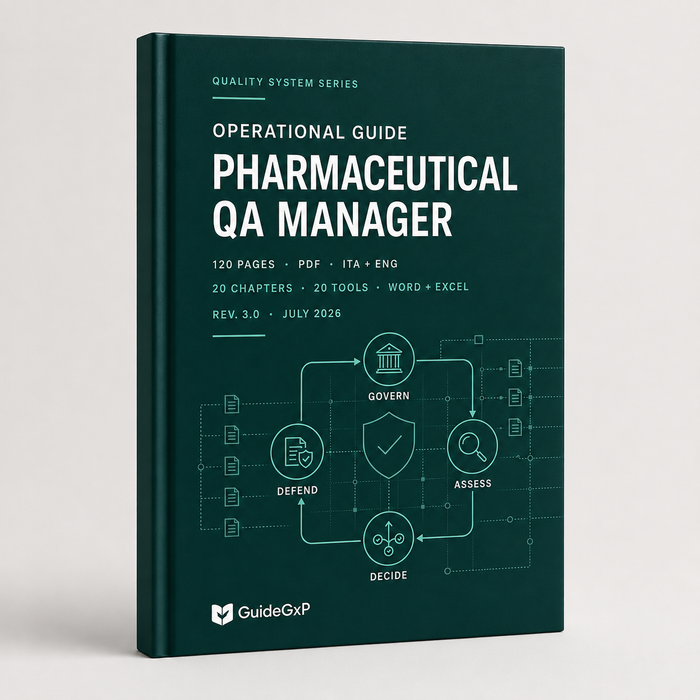Operational Guide to the Role of the QA Manager in the Pharmaceutical Industry