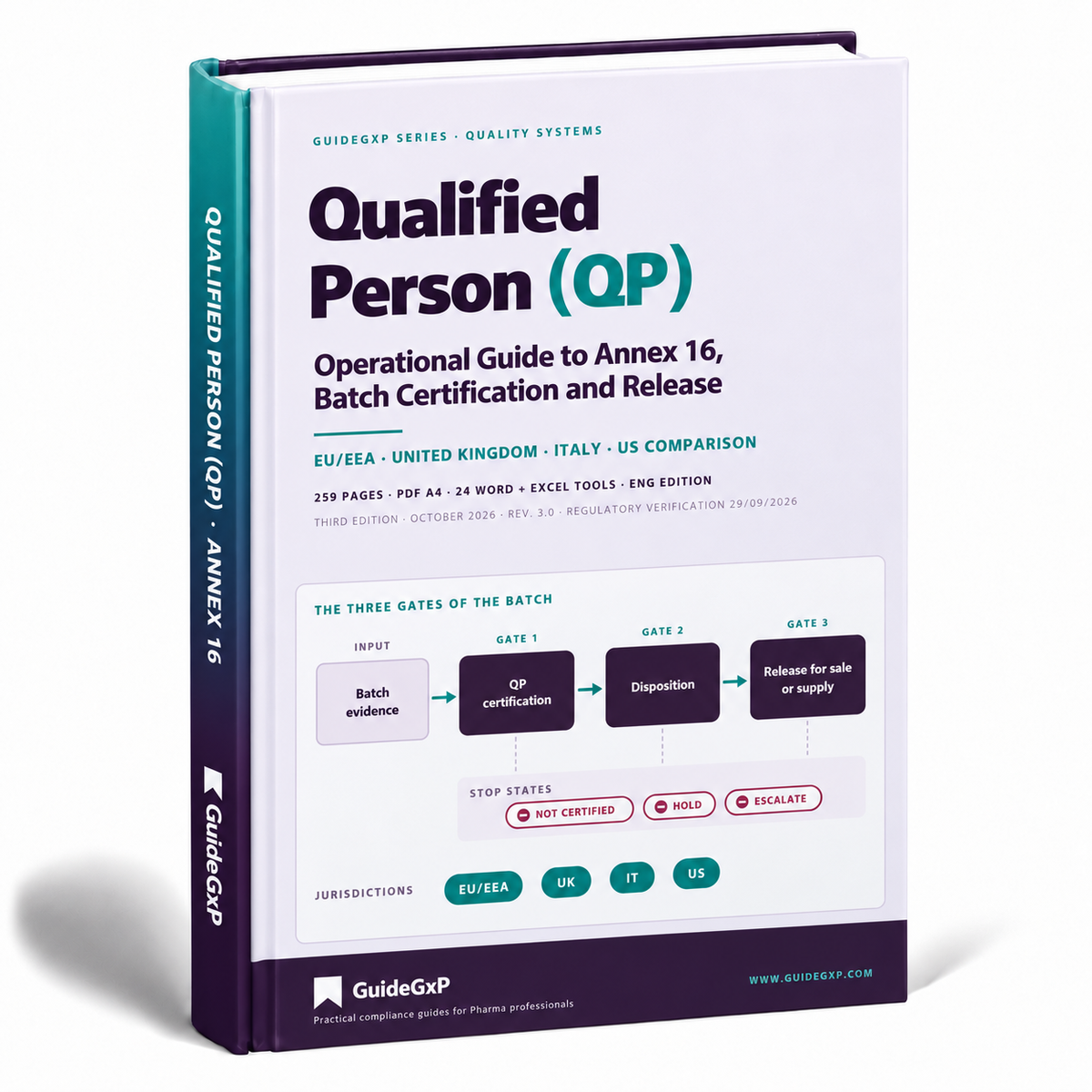 Qualified Person (QP) — Praxisleitfaden zu Anhang 16, Chargenzertifizierung und Freigabe (Dritte Auflage + Toolkit)