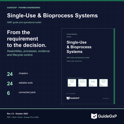 Single-Use & Bioprocess Systems – GMP guide and toolkit, English