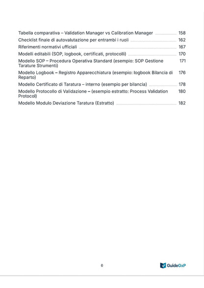 Guida al Validation Manager e Calibration Manager in Azienda Farmaceutica