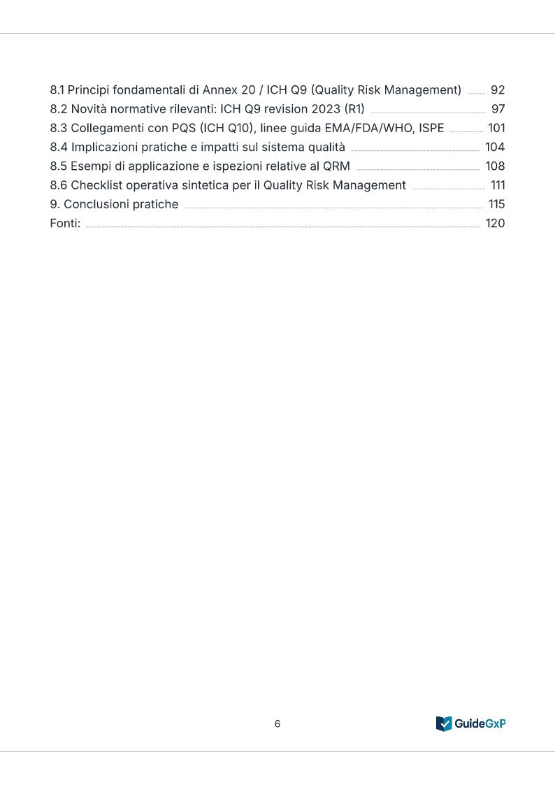 Guida Operativa agli Annex GMP 1, 15, 16 e 20 – Con Best Practices
