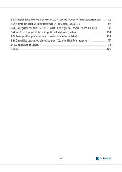Guida Operativa agli Annex GMP 1, 15, 16 e 20 – Con Best Practices