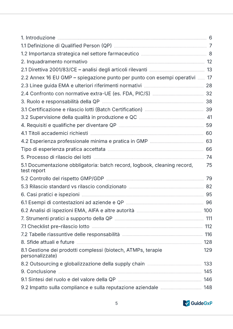 Guida Operativa Qualified Person (QP) – Annex 16 / Rilascio Lotti