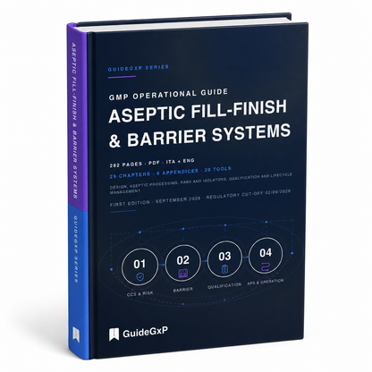 Couverture du guide opérationnel de l'aseptic fill-finish et des barrier systems en environnement BPF, première édition
