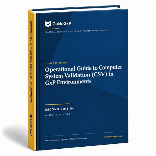 Operational Guide to Computer System Validation (CSV) in the GxP Environment