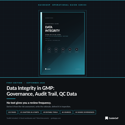 Integridad de datos en GMP – Guía operativa de gobierno del dato, revisión de audit trail y laboratorios de CC